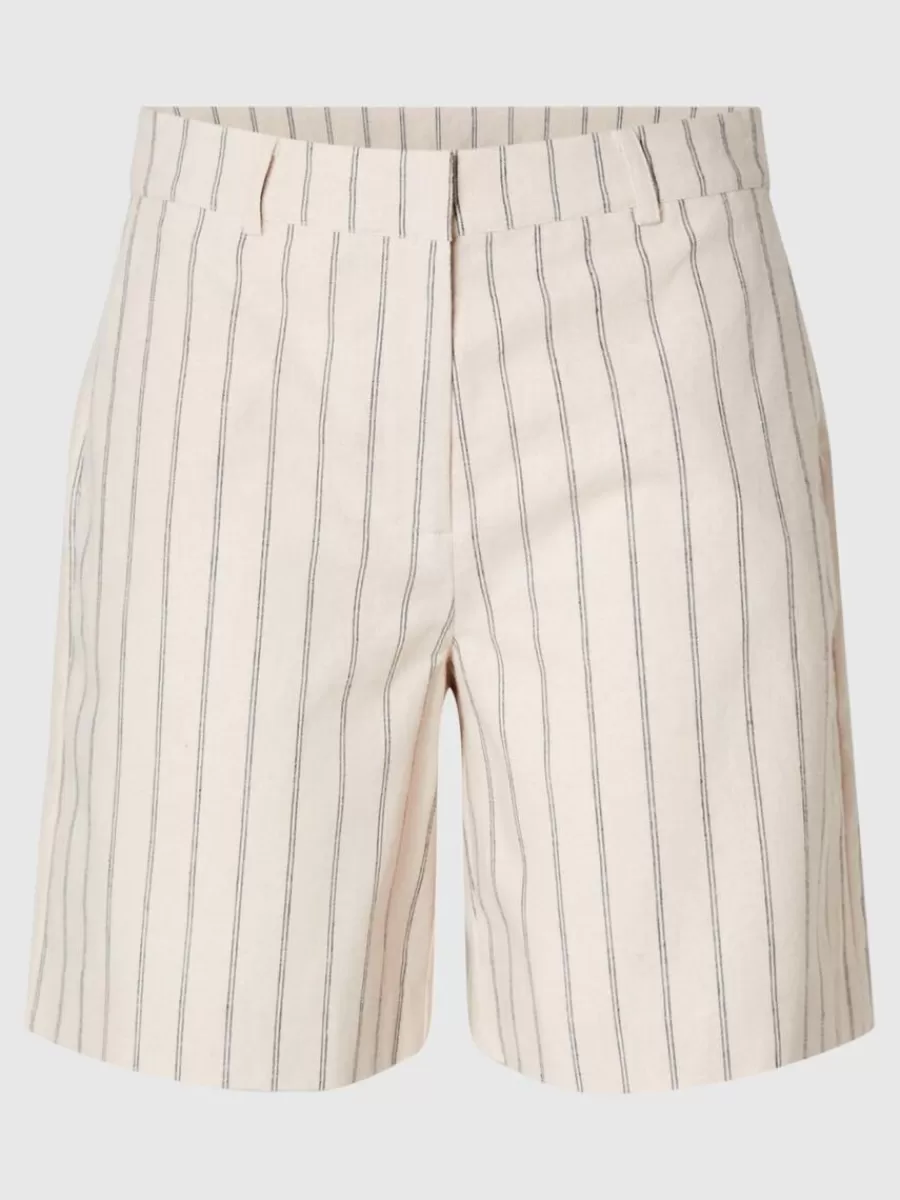 SELECTED KRITSTRECKSRANDIG SHORTS Beige New